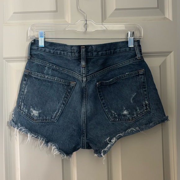 AGOLDE Parker 100% Regenerative Cotton Denim Cutoff Shorts, Size 25 - Picture 7 of 15
